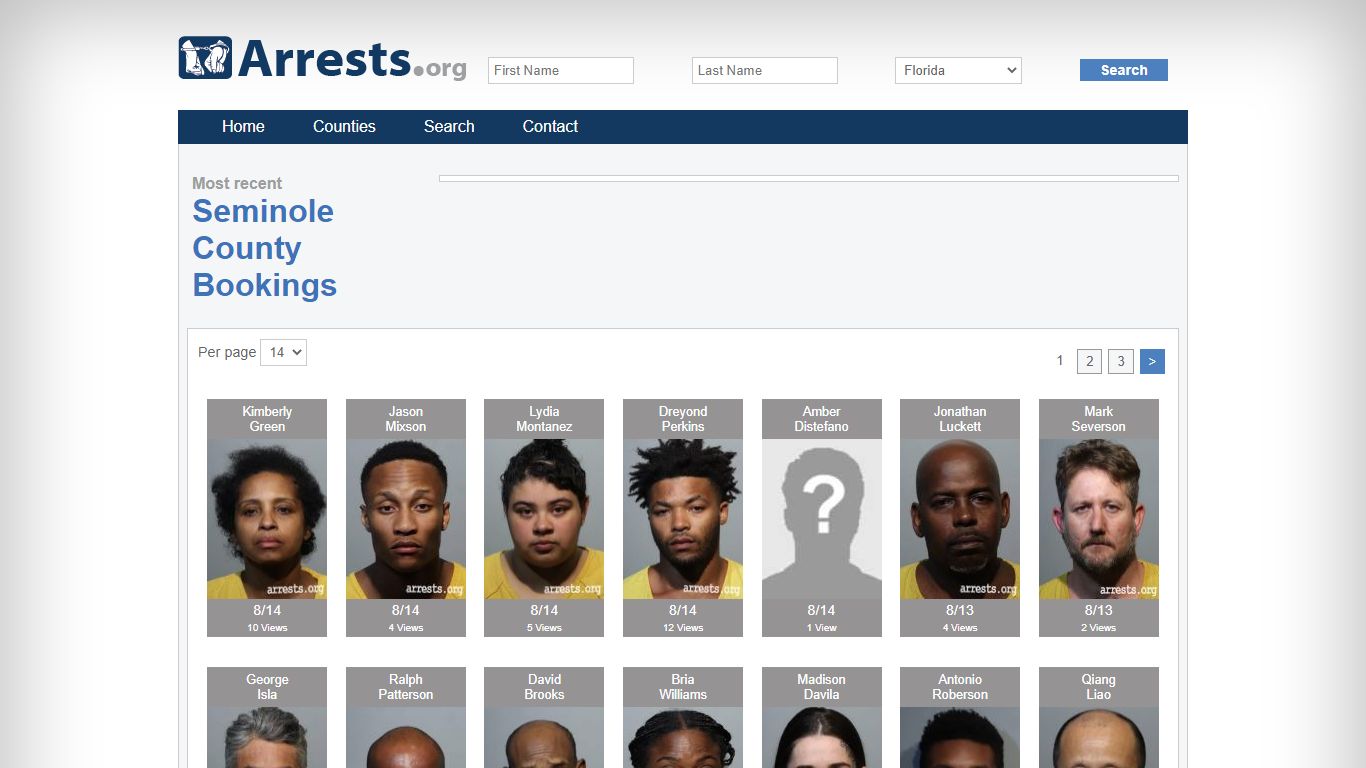 Seminole County Arrests and Inmate Search